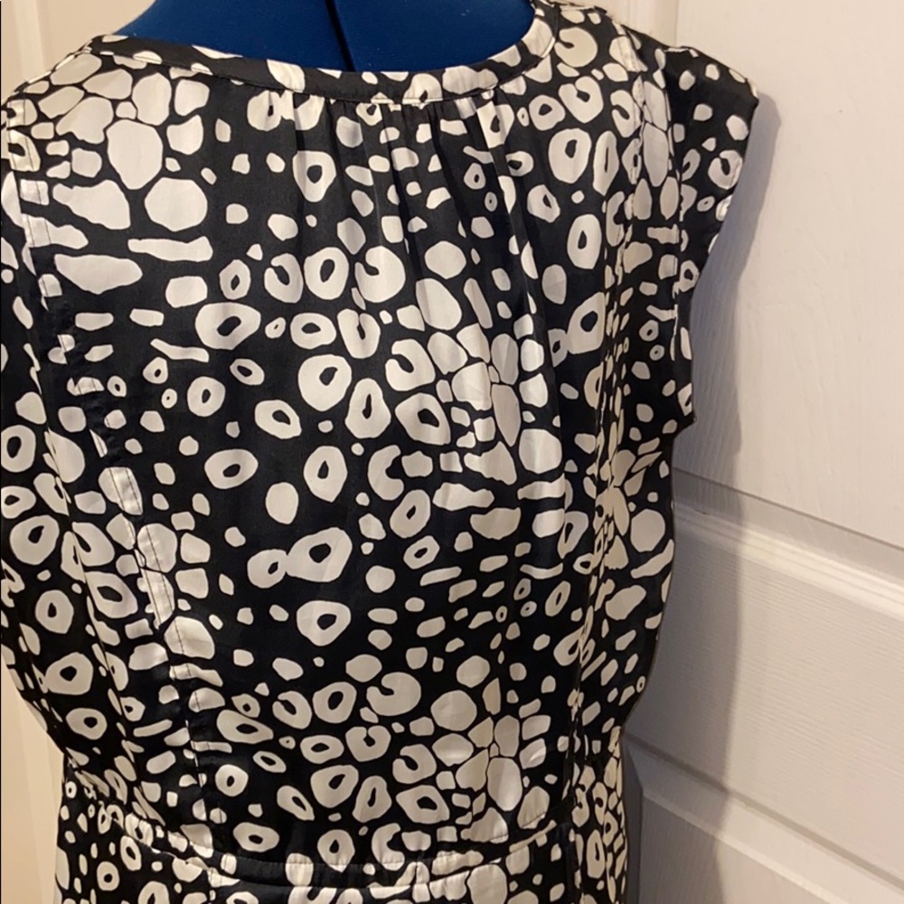 Old navy animal print black & white dress large - Picture 5 of 8
